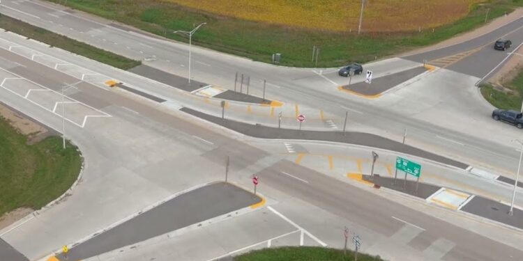 Rotatória RCUT vista de cima