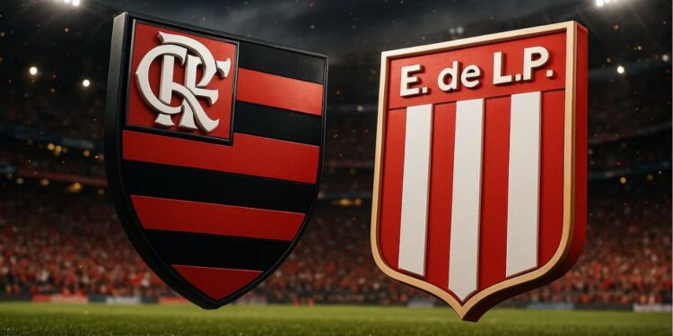 Estudiantes x Flamengo ─ Imagem: Geração/FDR