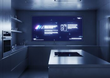 Imagem da geladeira da Samsung passando anúncio