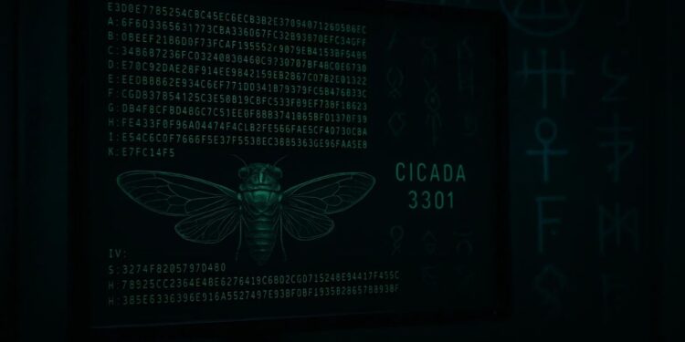 Imagem que ilustra os enigmas da CICADA 3301