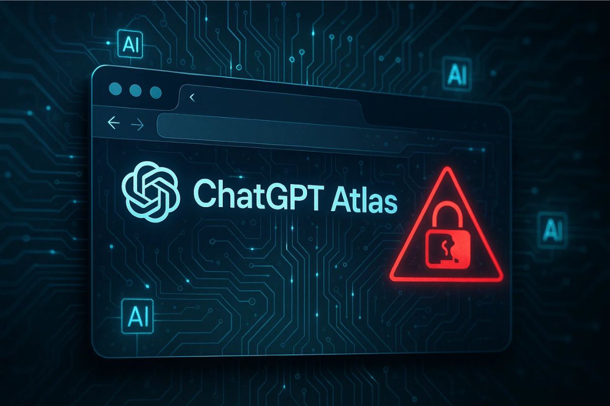 Tela do navegador ChatGPT Atlas