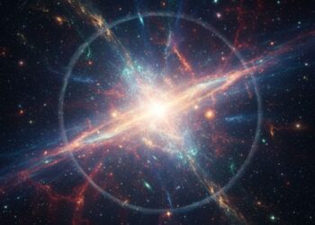 Imagem do cosmos, mostrando quem veio primeiro de acordo com uma análise de cientistas