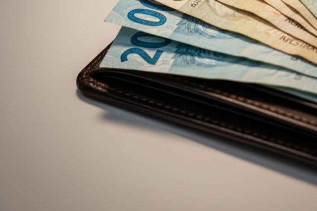 Notas em uma carteira