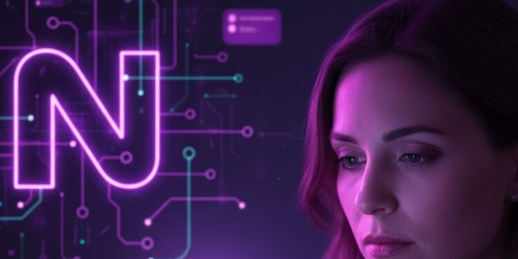 Uma cliente Nubank olhando sua conta no celular