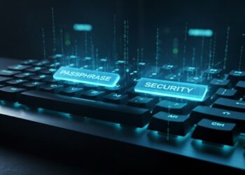 Senha de 8 caracteres em um exemplo de teclado