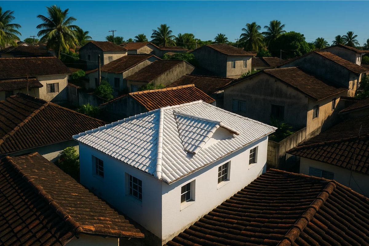 Tendência no Telhado entre casas no Brasil