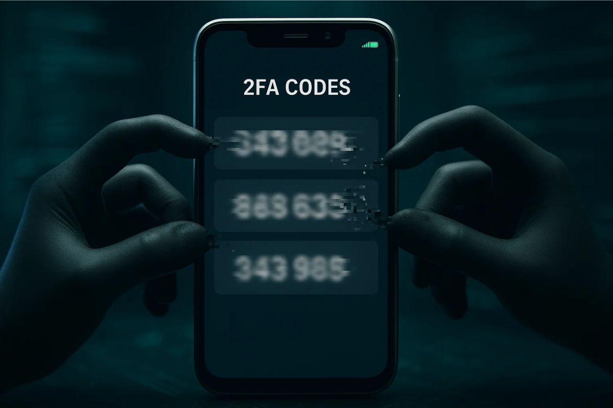 Imagem de um vírus na tela de um celular Android com código 2AF