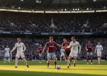 Imagem de um jogo entre West Ham x Brentford