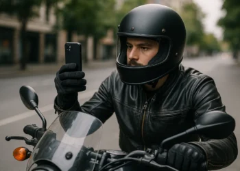 Gravar vídeos pilotando moto: o que a lei permite e quando gera multa