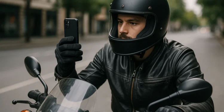Gravar vídeos pilotando moto: o que a lei permite e quando gera multa