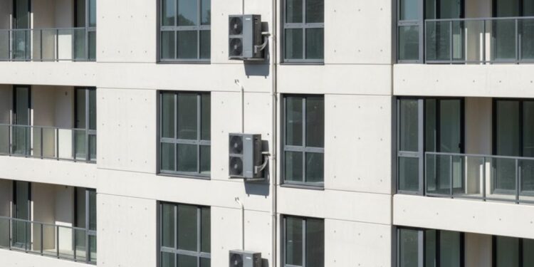 Ar-condicionado em um prédio