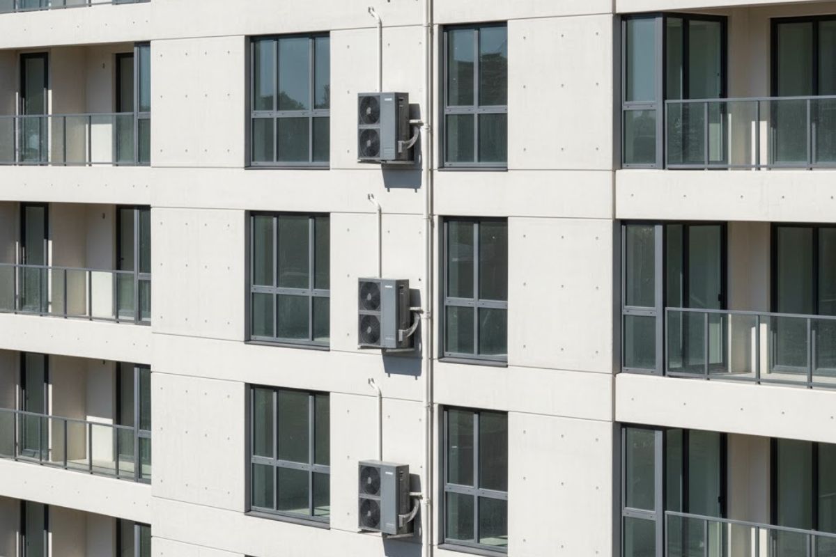 Ar-condicionado em um prédio