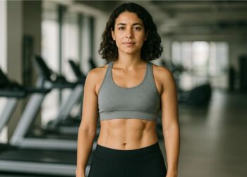 Uma mulher que conseguiu reduzir a gordura abdominal