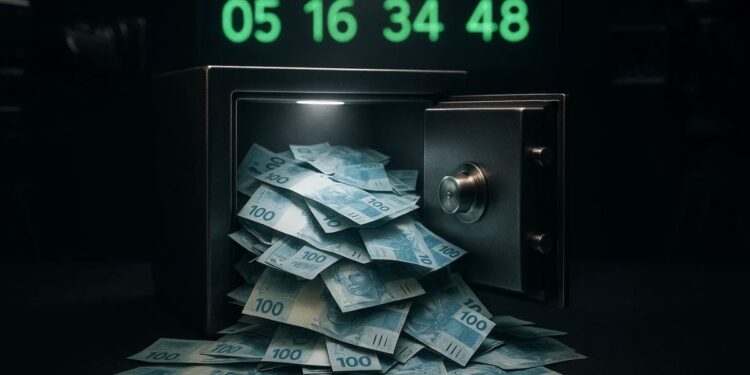 Cofre com R$ 100 milhões da Mega-Sena