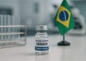 Frasco da vacina de dose única