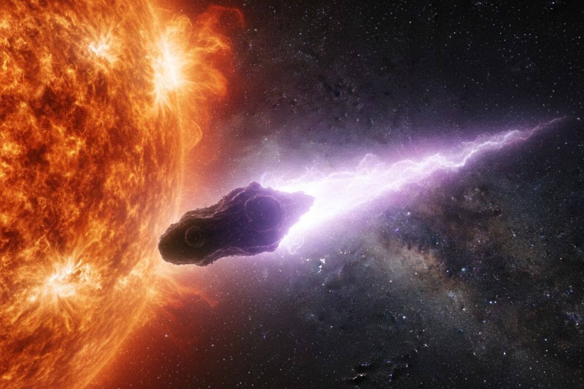 3I/Atlas cortando o céu