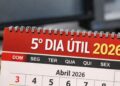 Calendário do 5º dia útil