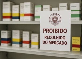 Prateleira com remédios recolhidos pela Anvisa