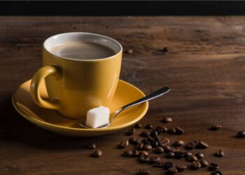 Uma xícara de café