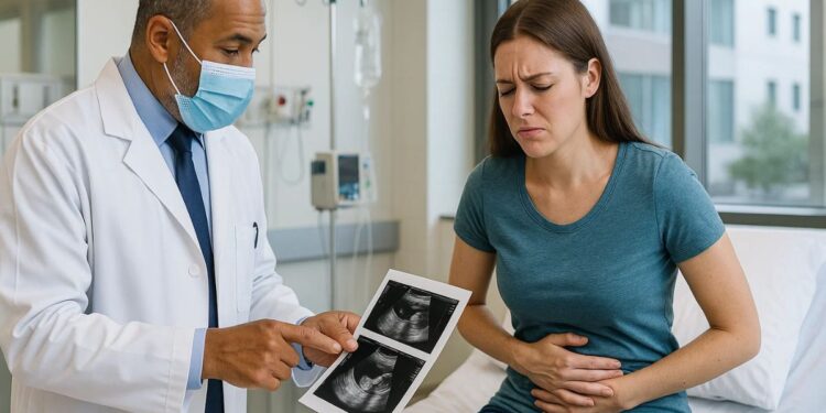 Uma pessoa no atendimento médico após ter a síndrome da Cannabis