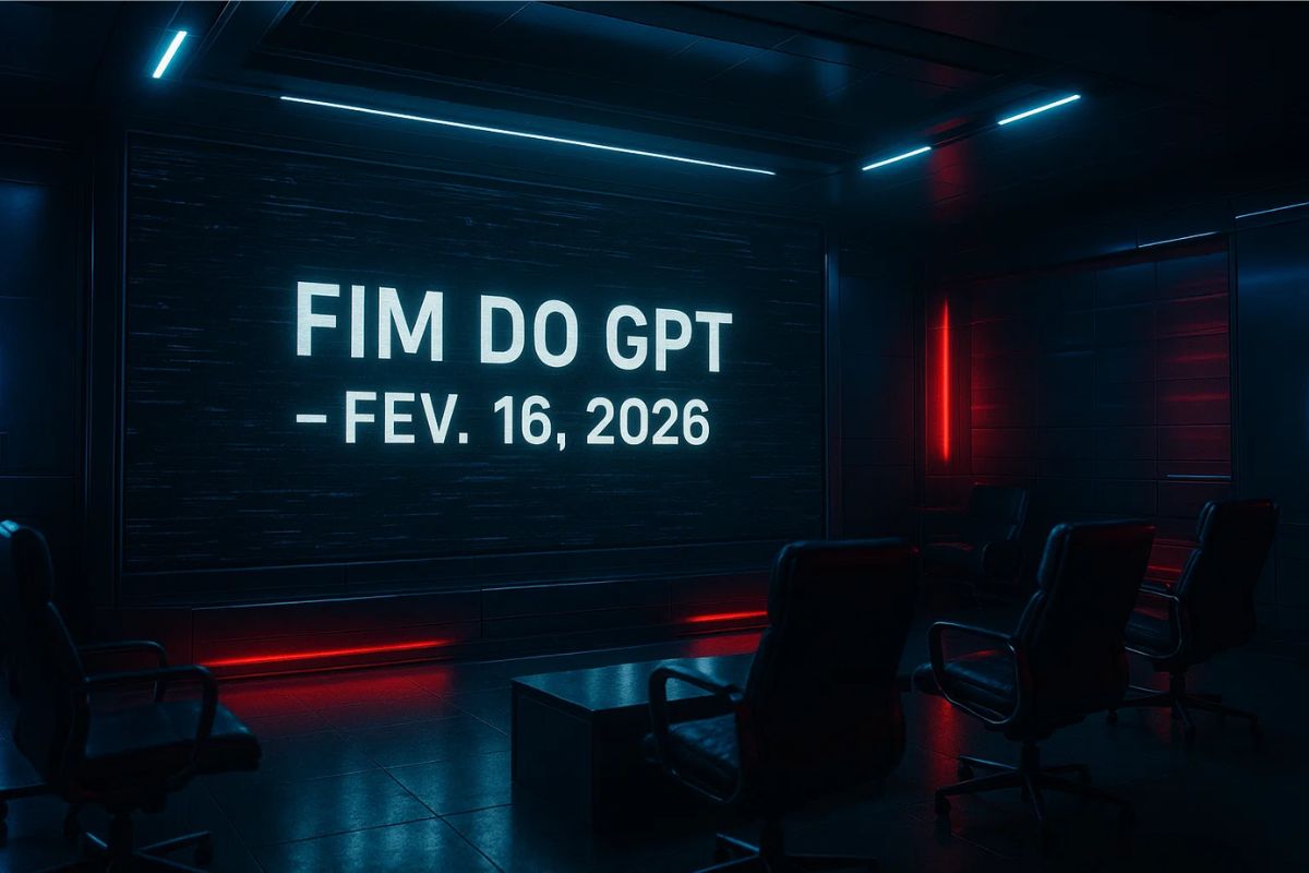 Uma tela apontando para a data do fim do ChatGPT