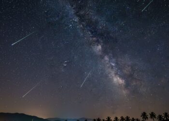 Uma noite com chuva de meteoros