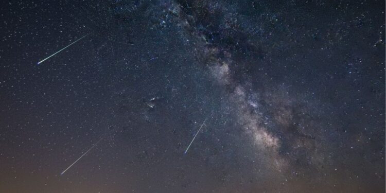 Uma noite com chuva de meteoros