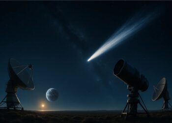 Céu na noite em que cientistas alertaram a população