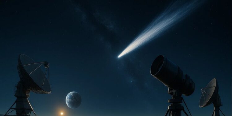 Céu na noite em que cientistas alertaram a população