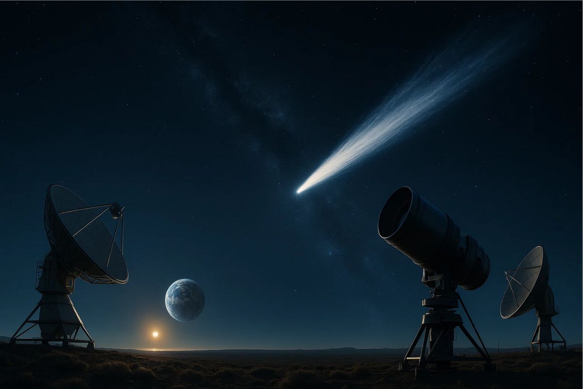 Céu na noite em que cientistas alertaram a população