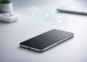 Um celular em que acabou de se desligar algumas funções