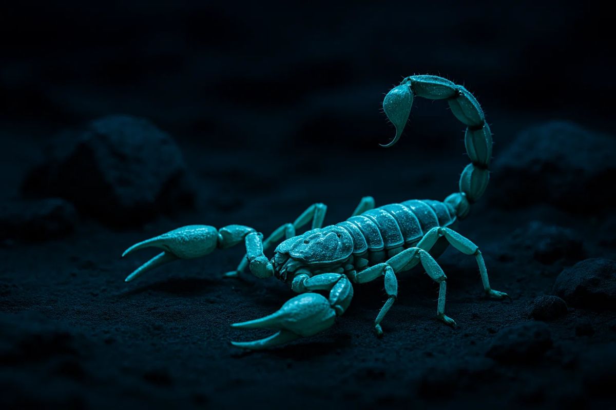 Um dos tipos de escorpiões que podem aparecer no quintal