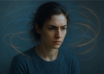 Uma mulher no estado de fluxo