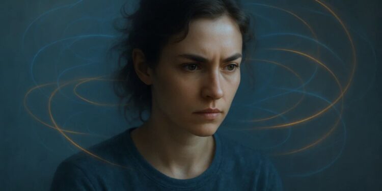 Uma mulher no estado de fluxo