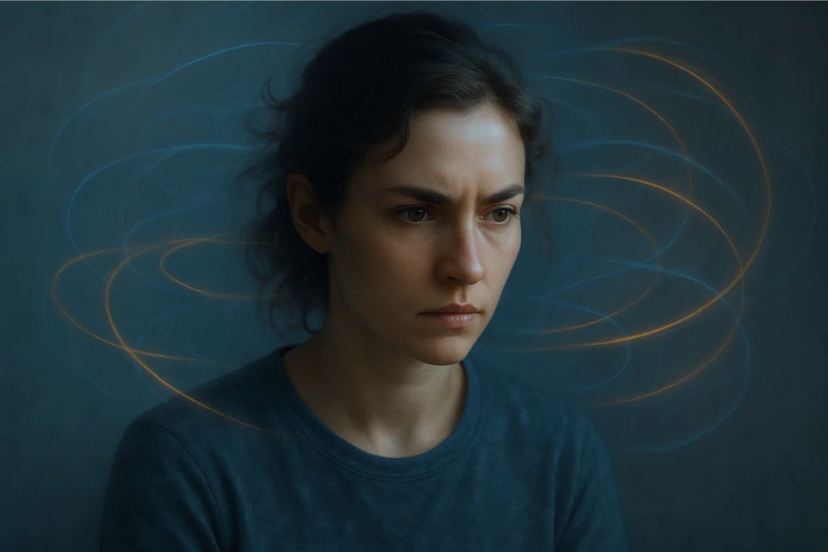 Uma mulher no estado de fluxo