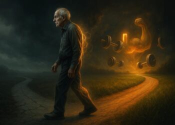 Um idoso que faz outros exercícios além de caminhar