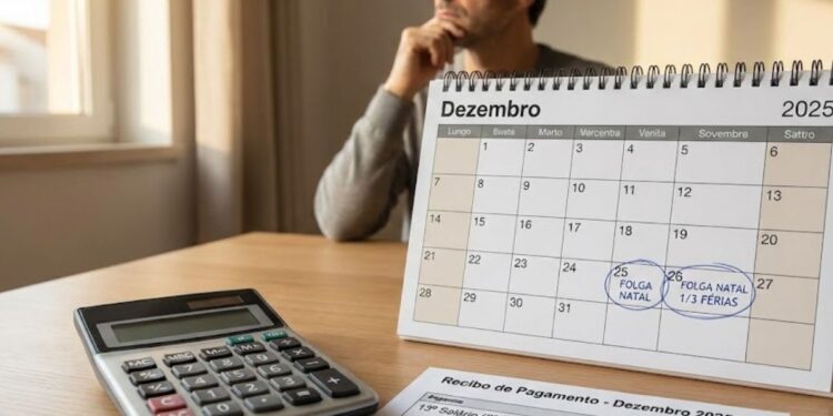 Calendário de folga no dia 26 de dezembro