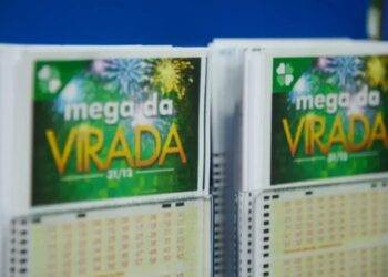 Um bilhete da Mega da virada