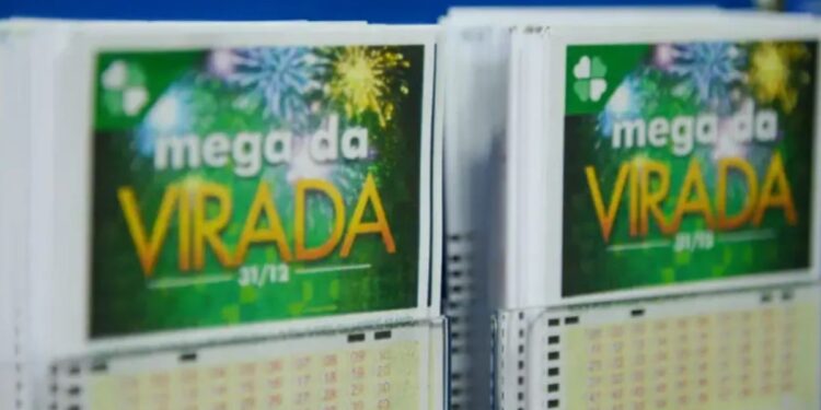 Um bilhete da Mega da virada