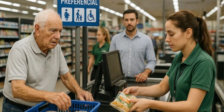 Um idoso aproveitado uma das novas leis