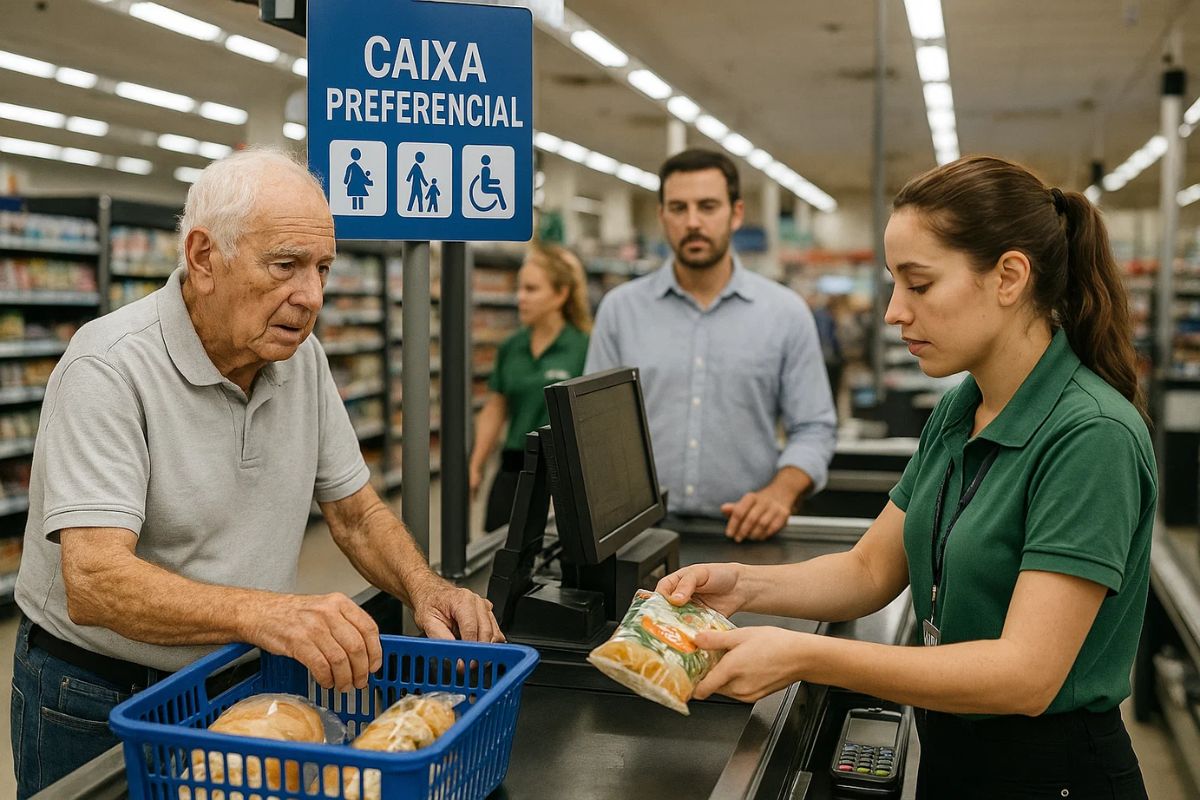 Um idoso aproveitado uma das novas leis