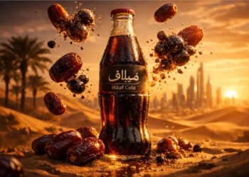 Imagem de uma garrafa de Milaf Cola