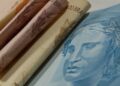 Notas de reais do benefício do PIS/PASEP