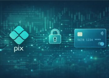 Ilustração de PIX e Cartão de crédito