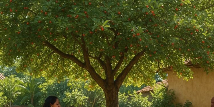 Árvore que faz sombra e dá fruto