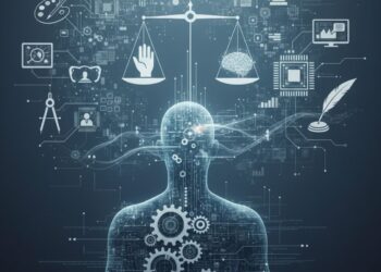 Ilustração da substituição humana