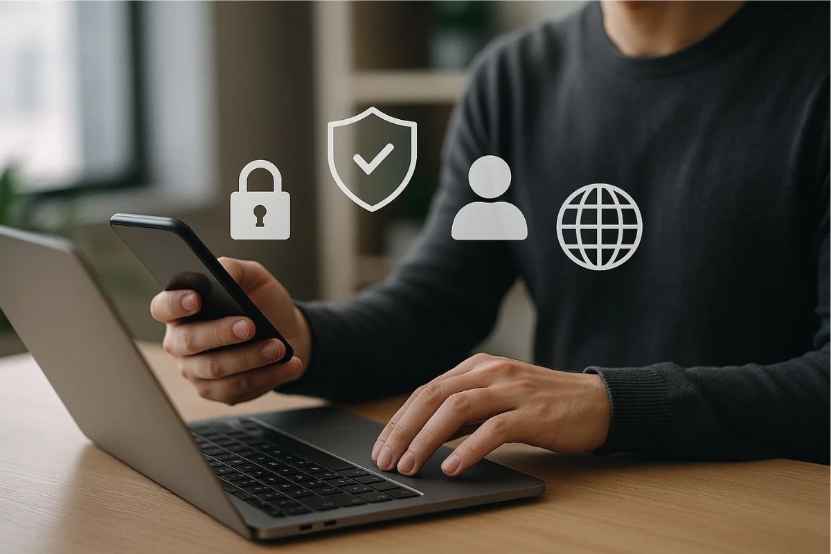 Uma pessoa que está mudando de navegador após a indicação do iPhone