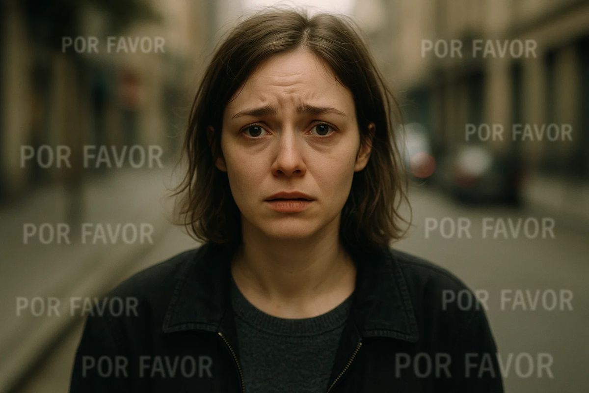 Uma pessoa que sempre fala por favor