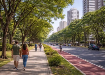 Imagem ilustrativa de uma das cidades mais limpas do Brasil