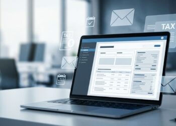 Imagem do Domicílio Tributário Eletrônico (DTE) aberto em um computador